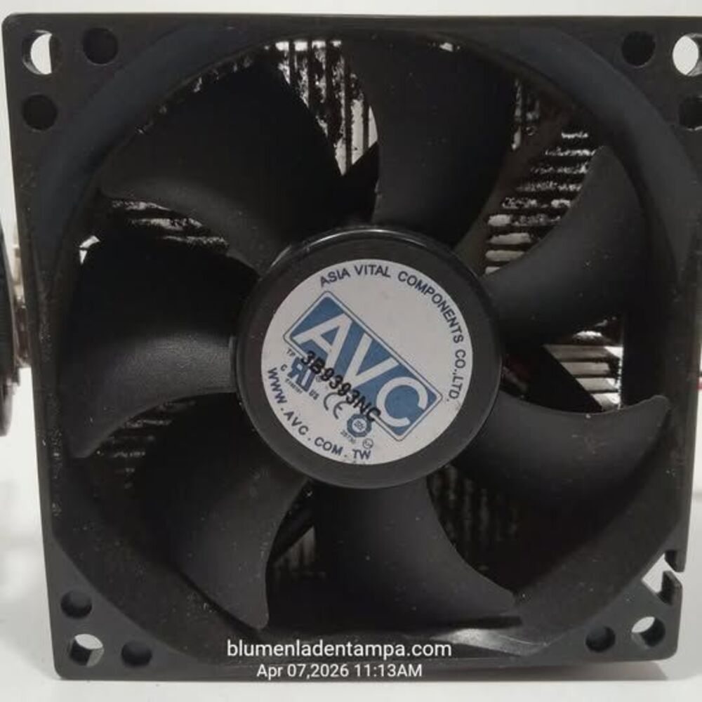 AVC 1322-00820H2 CPU Cooler Heatsink and Fan